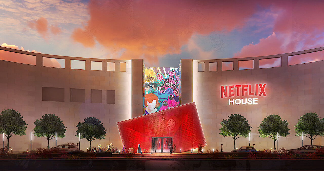 External rendering of Netflix House